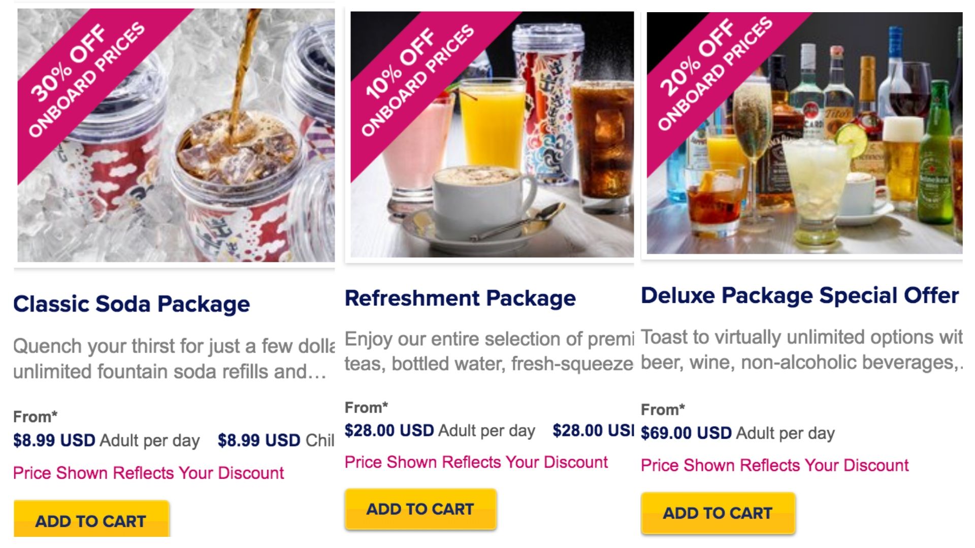do cruise drink packages included gratuity