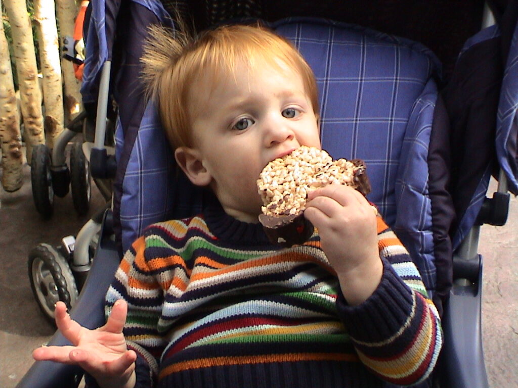 Mickey shaped rice crispy